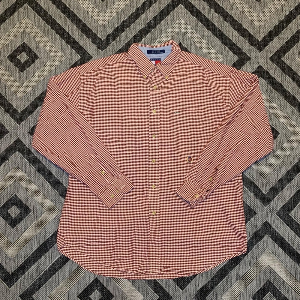 Tommy Hilfiger Button Up Flannel With The Crest - image 1
